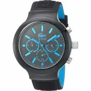 Lacoste Men's Borneo 47mm Black Rubber Band Steel Case Quartz Watch 2010812