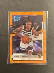 Jaden McDaniels 2020-21 Donruss Orange Laser SP Rated Rookie Timberwolves #239