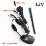 Car Roof Mount Aerials GPS Nav Radio Tuner DAB＋Receiver Stereo AM/FM Amplifier (for: Honda Civic)