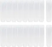 Nydotd 18 Pack Travel Size Plastic Squeeze Bottles for Liquids, 30ml/1Oz TSA Approved Travel Bottles Makeup Toiletry Cosmetic Containers Leak-Proof Travel Containers with Flip Caps Refillable