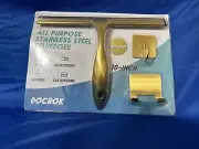 All-Purpose Gold Stainless Steel - Multipurpose Squeegee 2 Adhesive Holders