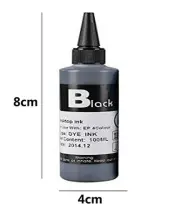 4 x100ml Refill Ink kit for HP BROTHER ESPON CANON - 4 Black