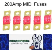 5 x 200A MIDI Fuses ANS 200 Amp Fuses 41mm x 12mm 4wd Caravan Truck Fuses 5pcs