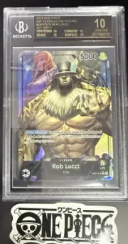 BGS 10 One Piece OP07-079L* Rob Lucci Alt Art - English- 500 Years in the Future