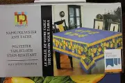 Gorgeous designs Stain Resistant Tablecloth- 100% Polyester- Easy Care