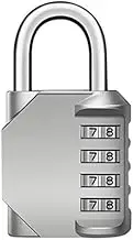 Combination-Lock 4 Digit Outdoor Waterproof Padlock,Gate,Locker,Hasp Number Lock - Enhanced Security with 10,000 Unique Code Options