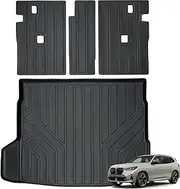 Backrest Mat & Trunk Mat for 2025 BMW X3 - Custom Fit TPE All-Weather Protection, Durable & Odorless Car Floor Mats, Easy to Clean Cargo Liner