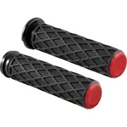 Arlen Ness 500-017 Red Diamond Hand Grips for Harley Electronic TBW