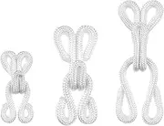 60 Sets Large Covered Sewing Hooks and Eye Closure Jewelry Books Crafts Latch for Clothing Bra
