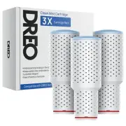 Humidifier Clean Mist Cartridge 3-Pack, Reduces Contaminants, Easy Clean