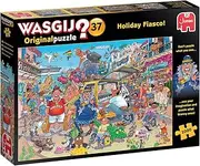 [Jumbo] Wasgij, Original 37 Holiday Fiasco, Jigsaw Puzzles for Adults, 1,000 Piece, Multicolor, 25004