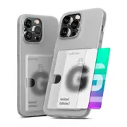 Mercury Goospery Rail 2 Card Case For Apple iPhone 15 Pro (6.1") - Frosted Clear