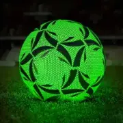 NEW Size 5 Soccer Ball - Durable & Glow-in-the-Dark Design Night Fun Games Kids