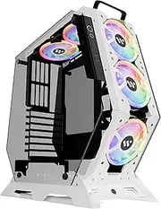 KEDIERS PC Case - ATX Tower Tempered Glass Gaming Computer Open Frame Case with 7 RGB Fans,C570