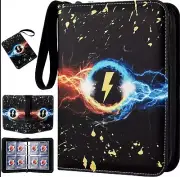 Card Binder 4-Pocket, 400 Pockets Album with 50 Removable Sleeves | TCG Trading