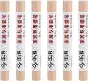 uxcell Furniture Repair Crayons, 6 Pcs Wax Wood Filler Sticks Wood Wax Crayons for Scratches, Wood Floor, Holes, Tables, Yellow Maple