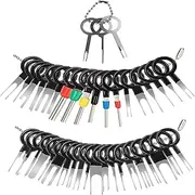 41 Pcs Terminal Removal Tool Kit, Terminal Ejector Kit Auto Depinning Key Tool Set for Car Household Devices, Stainless Steel Electrical Wire Connector Terminal Pin Extractor Set