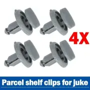 4 X For Nissan Juke F15 Grigio Posteriore Pacchi Mensola Clip Stivale Staffa