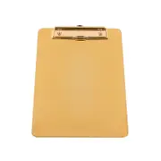 Writing Splint Golden Stainless Steel Folder Point Menu Clip Metal Multi-Function A4 Board Clip