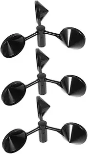 BESPORTBLE 3pcs Portable Wind Speed Measurement Cups Lightweight Anemometer for Accurate Monitoring Meteorological Observations and Industrial Applications for Air Flow Measurement