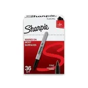Sharpie Perm Mark Fine Black Box Of 36