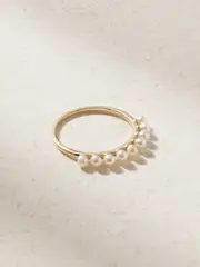 [Mateo] Mateo - 14-karat Gold Pearl Ring - 7 7 Gold