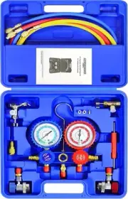 Air Conditioning AC Diagnostic A/C Manifold Gauge Tool Set Refrigeration R-134A