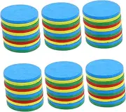 TOYANDONA DIY Chips 128pc Wooden Game Tokens Toys for Boys and Girls Sorting Party Favors