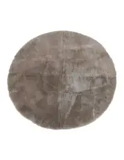 [Naturally Sheepskins] Round Lambskin Play Mat/Tummy Time Rug in Taupe