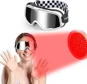 Ranxo Red Light Glasses for Eye Protection, Ski Goggles, and Red Light Therapy, 200-2000nm