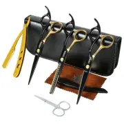 Professional Hair Cutting Scissors Set - Stainless Steel Barber Scissors & Th...