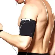 Phone Armband Sports Running Armband Lightweight Arm Band Strap Running Phone Holder Pouch Sleeve for Exercise Workout for iPhone 8/7/6/5,Samsung Galaxy S9/S8/S7,Google Pixel, A-Black, M
