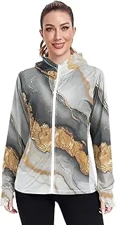 [Caihoyu] Plain Hoodie Long Sleeve Swim Shirts for Women UPF 50+ Protection Workout Sweatshirt Hiking Outdoor Performance, Multicolor06, X-Large