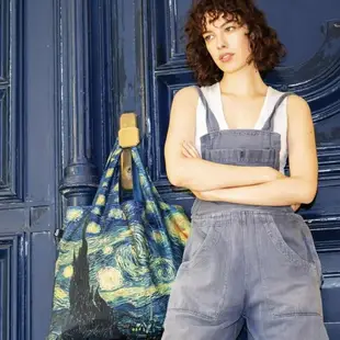 LOQI 博物館系列 梵谷名畫 星空 春捲包 購物袋 手提袋 環保袋 肩背袋
