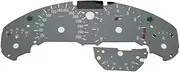 Car Heads Up Display Fit for BMW E36 M3 Gauge Faces Counter Dials Petrol Instrument Cluster Overlay 280 KM/H 260 KM/H 160MPH 300KMH Boost Gauge(280KMH 8rpm Gray)