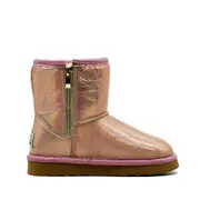 Waratah UGG Holographic Kids Zip UGG Boots - Rose Gold