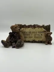 Boyds Bears Vintage 1993 Grenville & Neville "The Sign" & Hares You Can Trust.