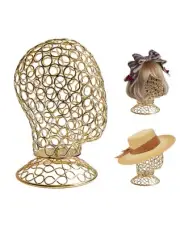 Wig Head Stand Metal Hollow Mannequin Head Hat Display Stand Wig Holder, Wig ...