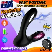 Electro E-Stim Prostate Massager Anal Plug Shock Vibrator Dildo Butt Men Sex Toy