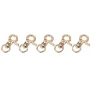 5 Pcs Swivel Lanyard Snap Hook, Zinc Alloy Trigger Snap Hooks, Gold