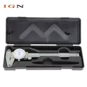 New 6 Inch 0.001" Resolution Utility Dial Caliper With Slide Lock Including Case