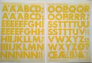 Chartpak Velvet Touch Lettering Futura Bold 120pt/M15120C Yellow Rub On Letters