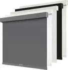 Blackout Roller Shades w/ Valence Insulate - Free Stop Pull Down 40"W x 72"L