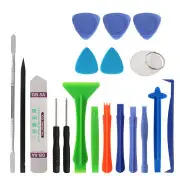 2SET 19Pcs/set Phone Pry Opening Tool Phillips Screwderiver Metal Pry Bar Spudger Flexible Scraper