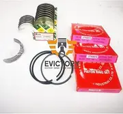 for yanmar Engine 3TNV74 Repair kit Valve Guide Piston Ring Full Gasket Big Small Bearing Set