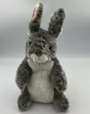TY Beanie Buddies Hopper Gray Bunny Rabbit Easter Plush Vintage 2001 Stuffed Toy