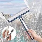 Squeegee for Shower Glass Door,Window Squeegee,3 in 1 Floor Squeegee with Brush,Shower Squeegee for Glass Doors,Shower Doors, Windows, Mirrors,Tiles and Car Glass