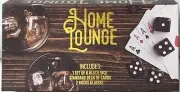 Home Lounge 6 Black Dice, Deck Of Cards, 2 Rocks Glasses Playing Set - New