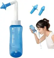 Neti Pot Sinus Rinse Bottle, Sinus Rinse Kit Nose Wash Cleaner Pressure Rinse Nasal Irrigation for Allergies & Sinus Care