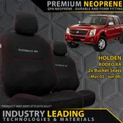 Holden Colorado RA - GP6 Premium Neoprene 2x Front Seat Covers (Made to Order)